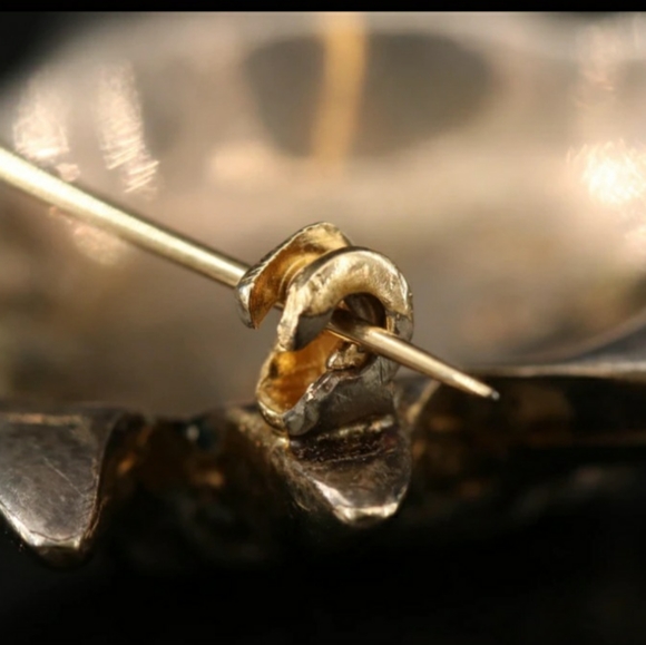 Handmade Warrior Mask Mexican Sterling Silver Brooch Signed Rare Ruben Ayala - Picture 6 of 8